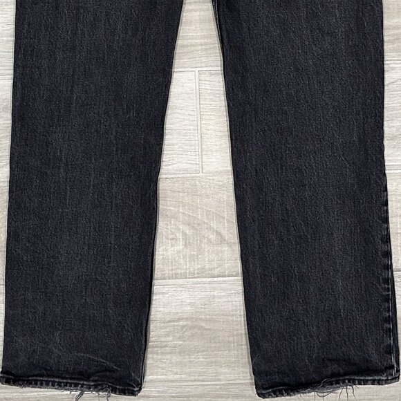 Abercrombie & Fitch The '90s Baggy Low Rise Jeans in Washed Black Denim Size 28 - Picture 9 of 15